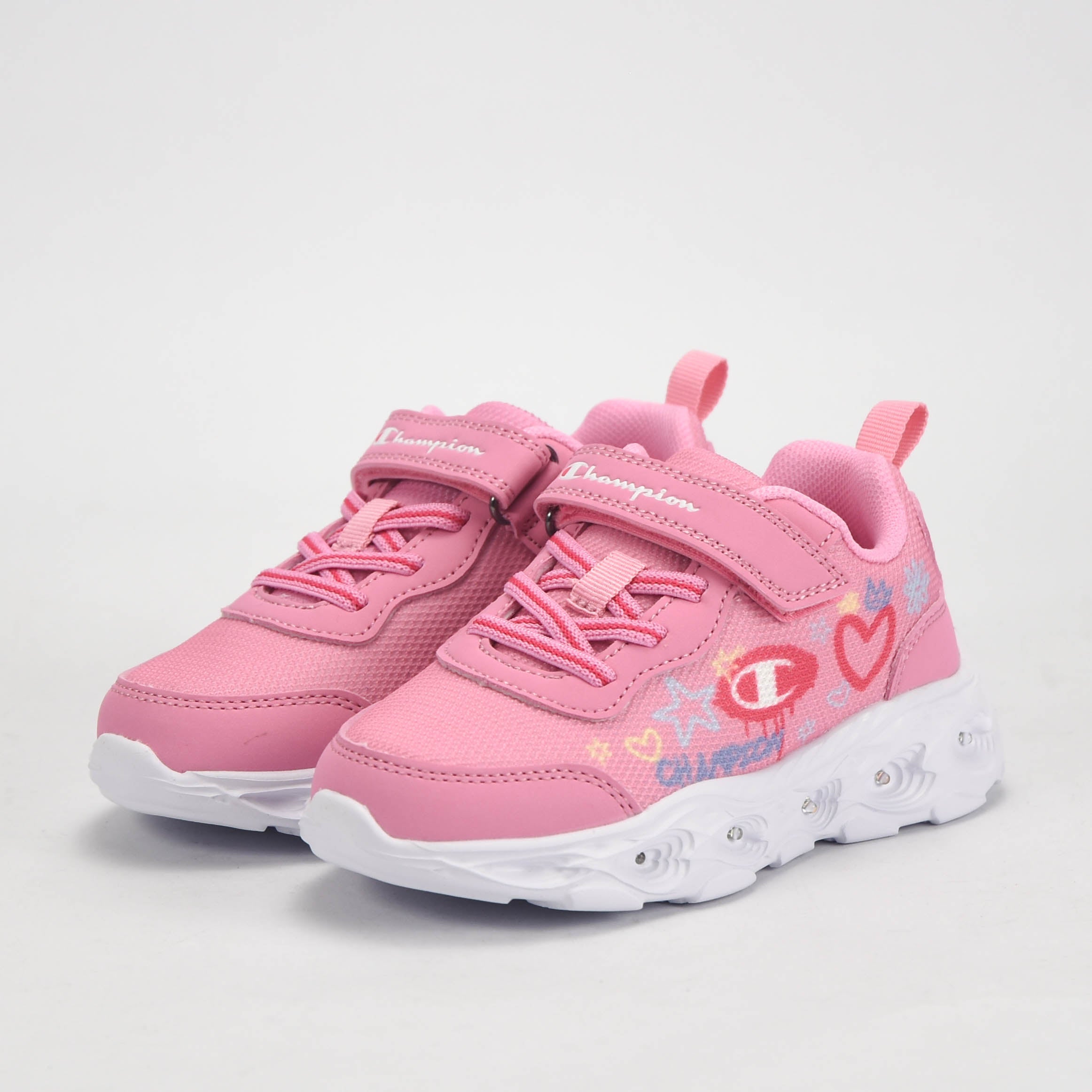Champion Baskets Lumineuses à Scratch Petite Fille
