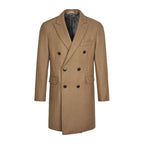 Hackett London Manteau Croisé Camel en Laine Homme
