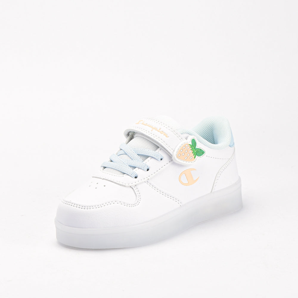Champion Baskets Basses Blanches à Scratch pour Fille
