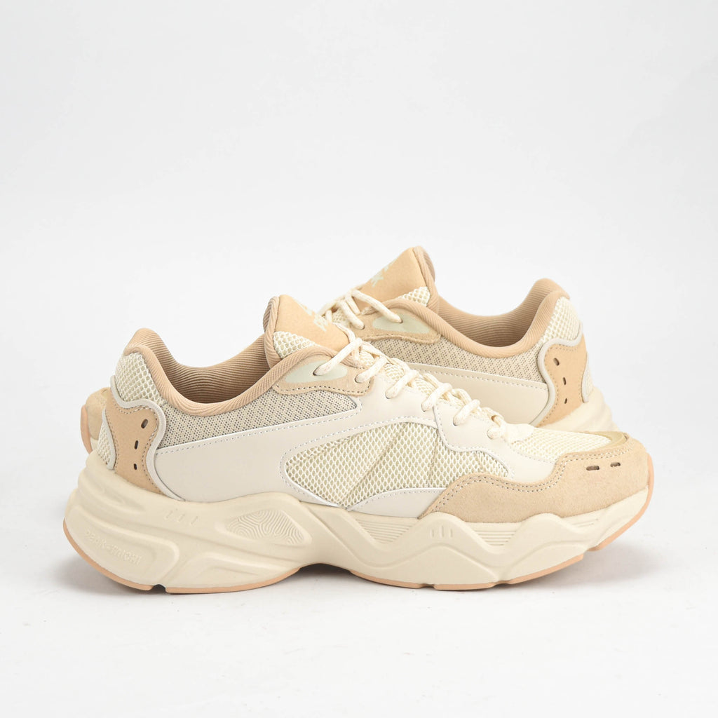 Peak Baskets Chunky Style Beige Confortables Unisexe