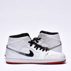 Nike Air Jordan 1 Retro High Sneakers Blanc Rouge Homme