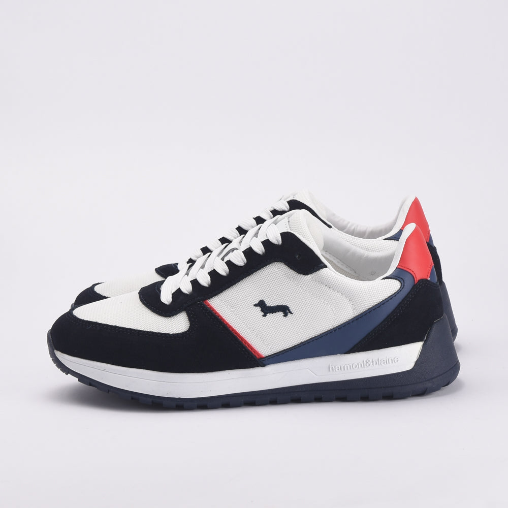 Harmont & Blaine Baskets Casual en Mesh et Daim Homme
