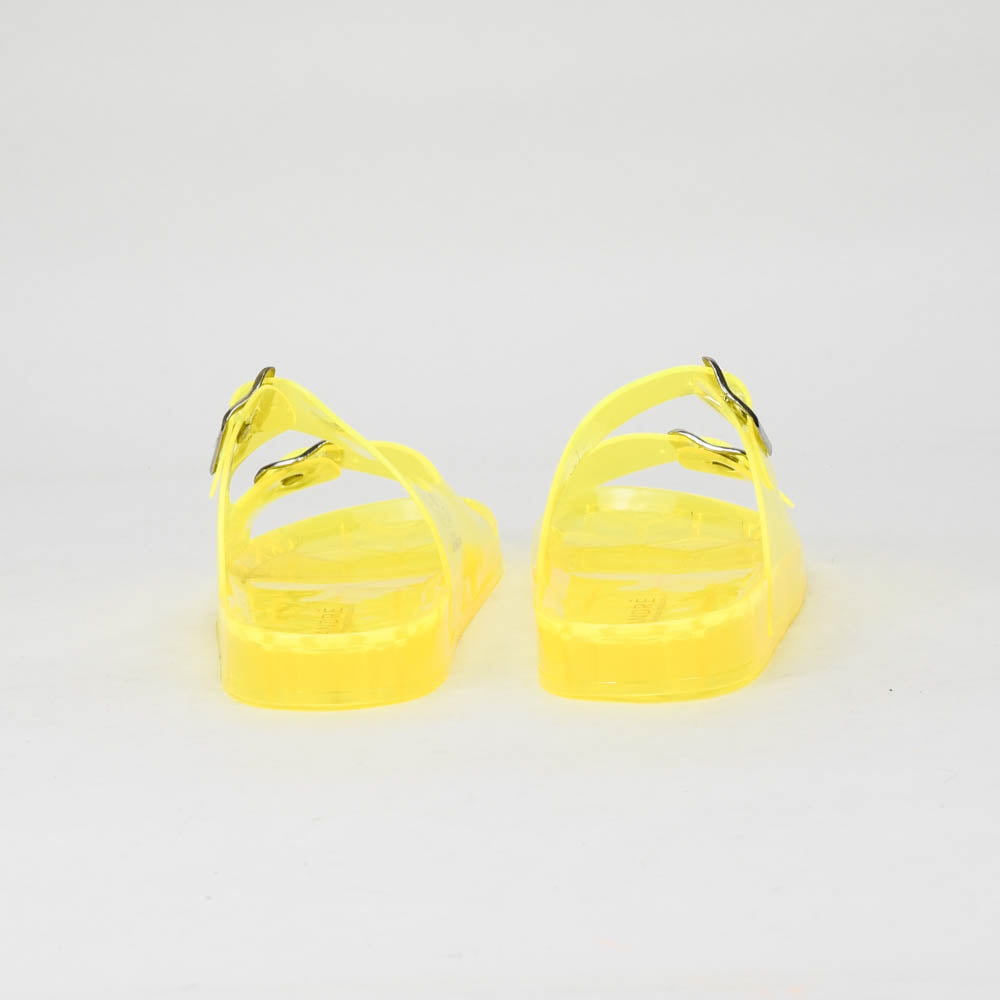 André Sandales Translucides Jaunes Femme