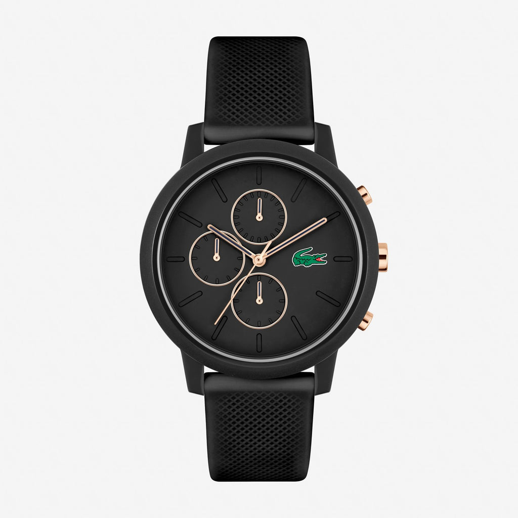 Lacoste Montre Chronographe Bracelet Silicone Élégante Homme