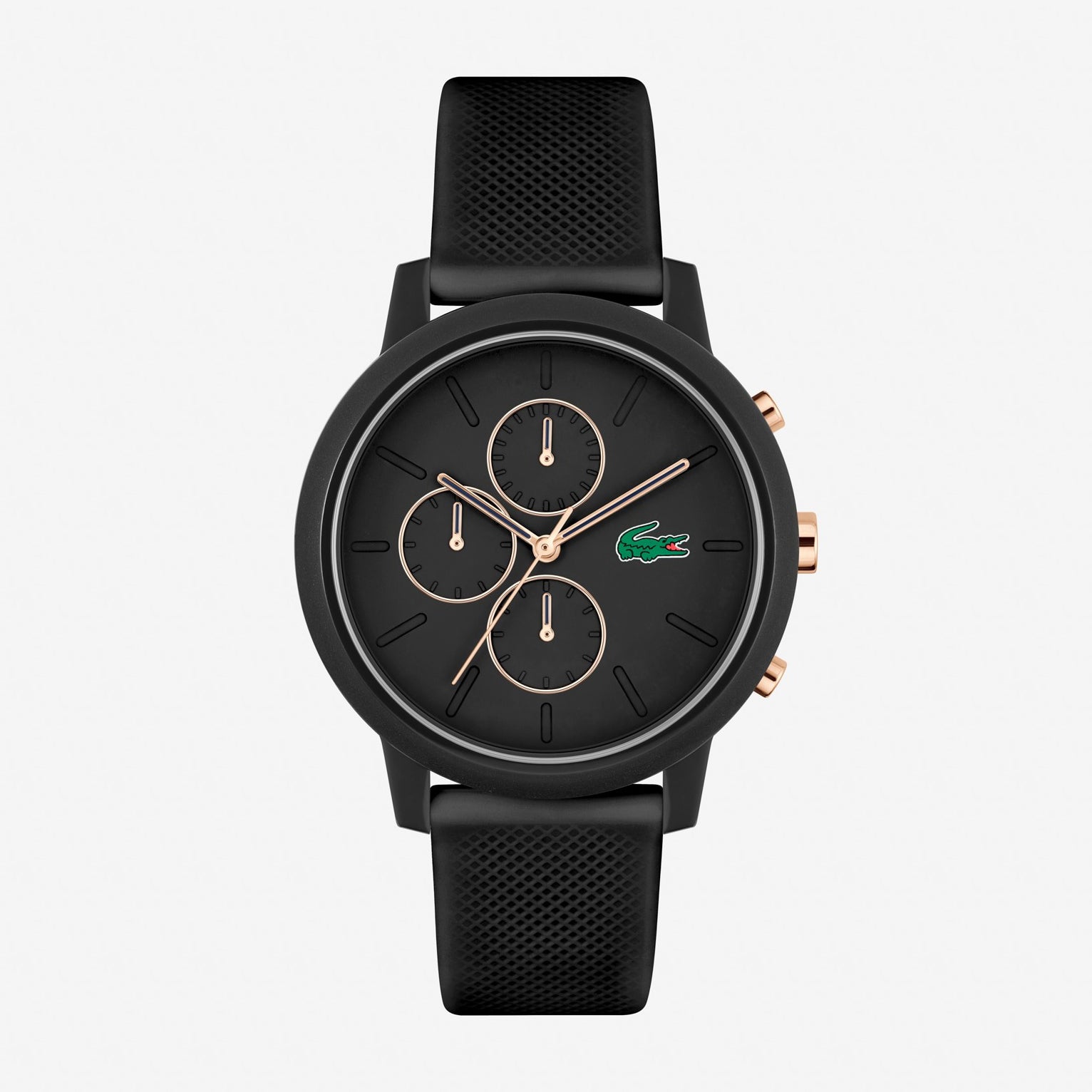 Lacoste Montre Chronographe Bracelet Silicone Élégante Homme