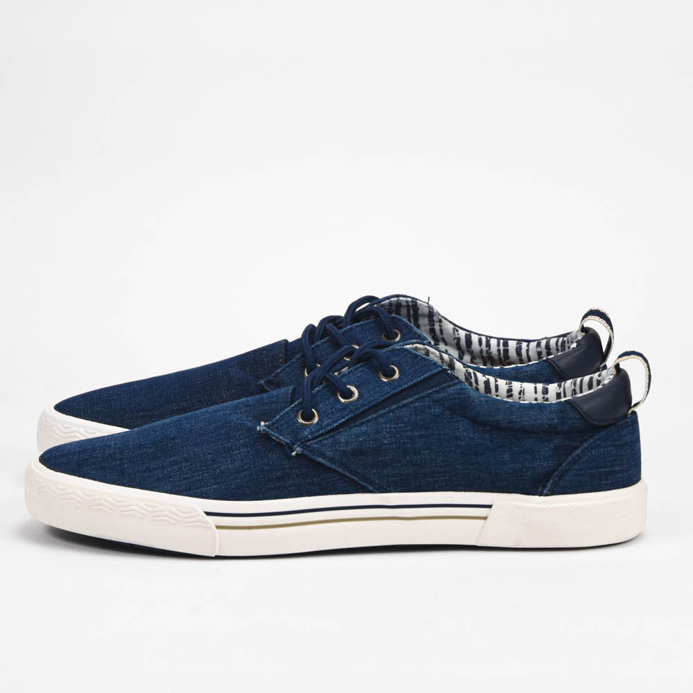 André Baskets en Toile Denim Style Décontracté Homme