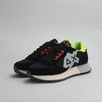 BASKET SUN68 JAKI 2.0 FLUO 11 NERO﻿ 2