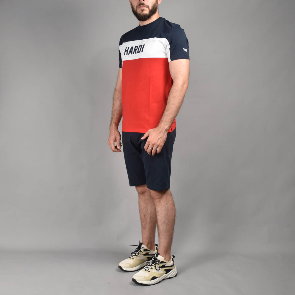 Hardi Ensemble T-shirt et Short Tricolore Homme