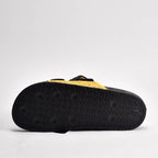 Kito Claquettes Confortables Noir et Jaune Homme