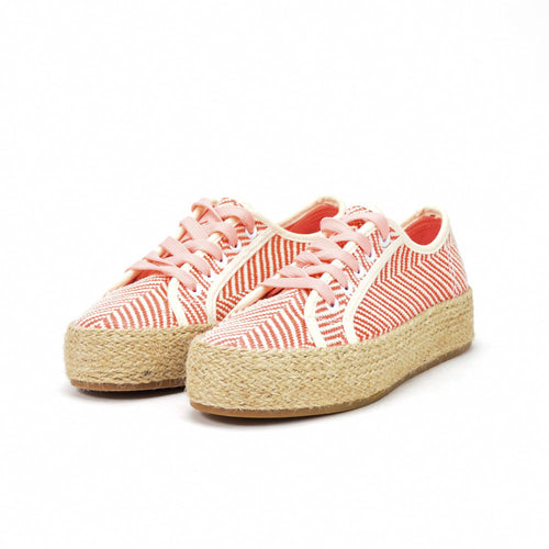 André Espadrilles Plateforme Motif Chevron Femme