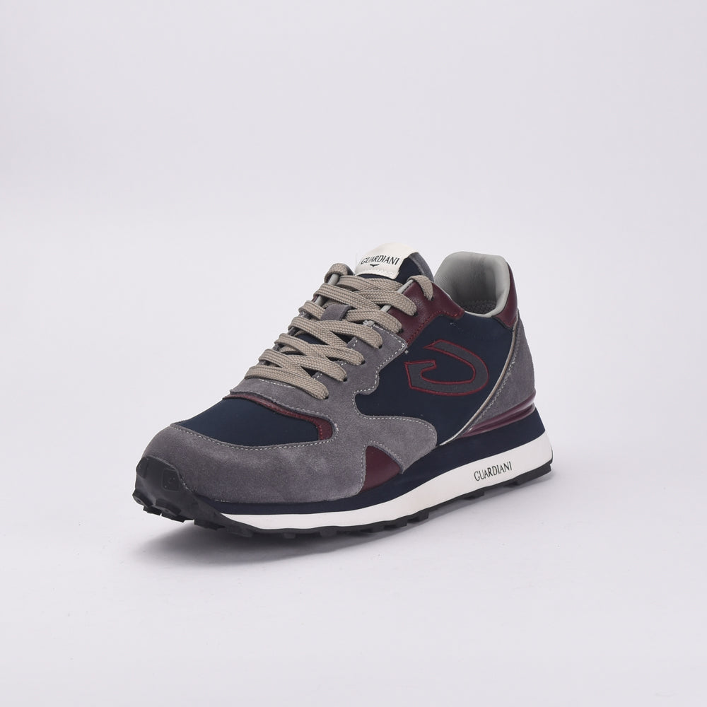 Guardiani Sneakers Casual en Cuir et Daim Homme