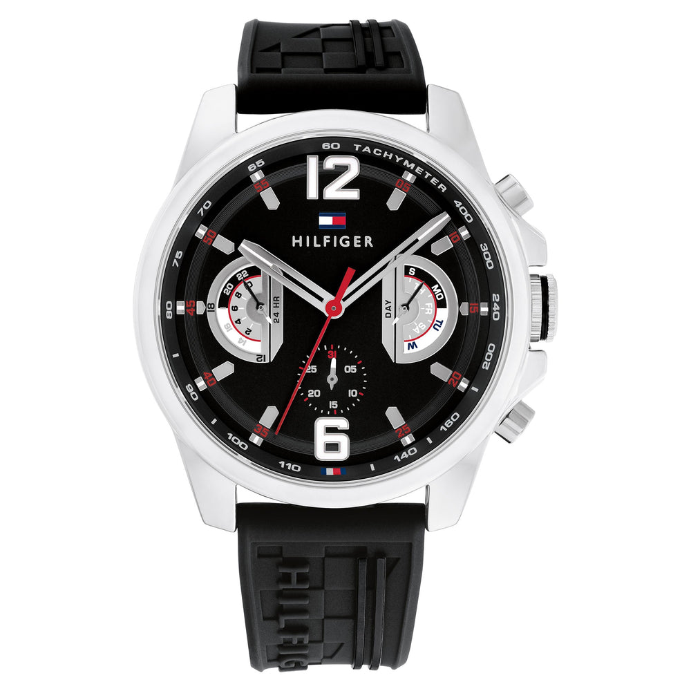Tommy Hilfiger Montre Sport Multifonction Bracelet Silicone Homme
