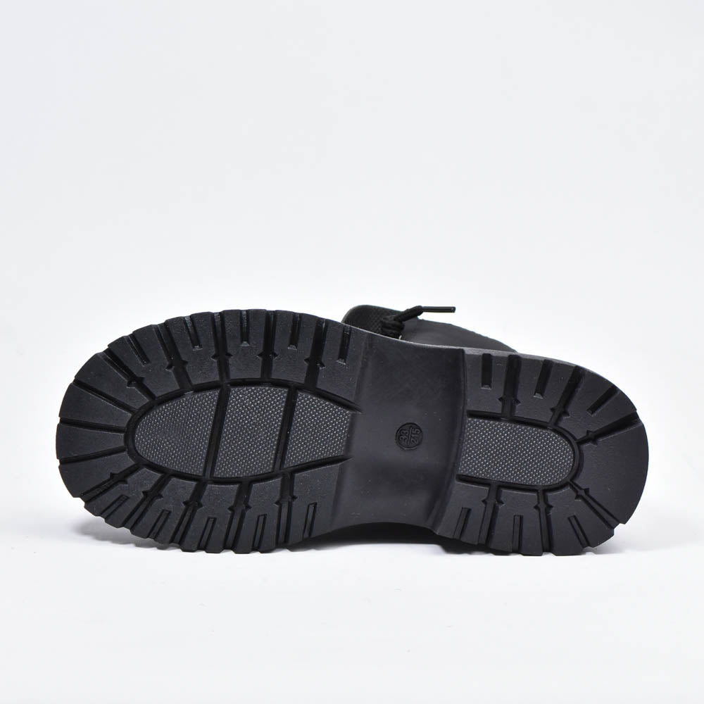 Botte imperméables à lacets Noir Enfants ﻿ 5