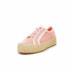 André Espadrilles Plateforme Motif Chevron Femme