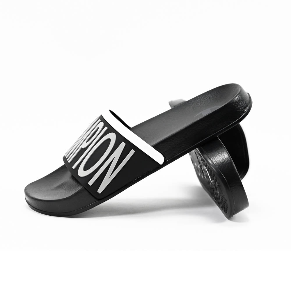 Champion Claquettes Logo Noir Confortable Homme
