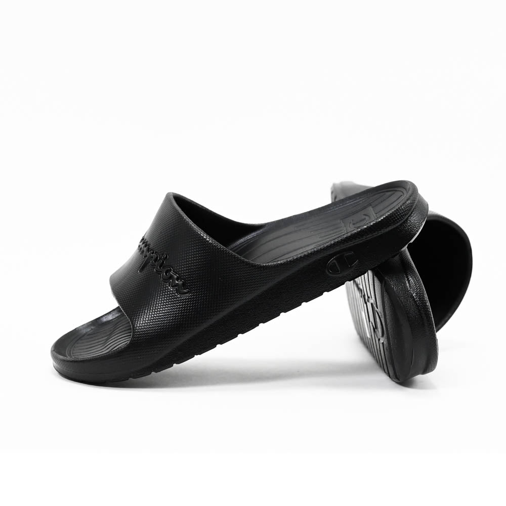 Champion Claquettes Logo Noir Confortable Homme