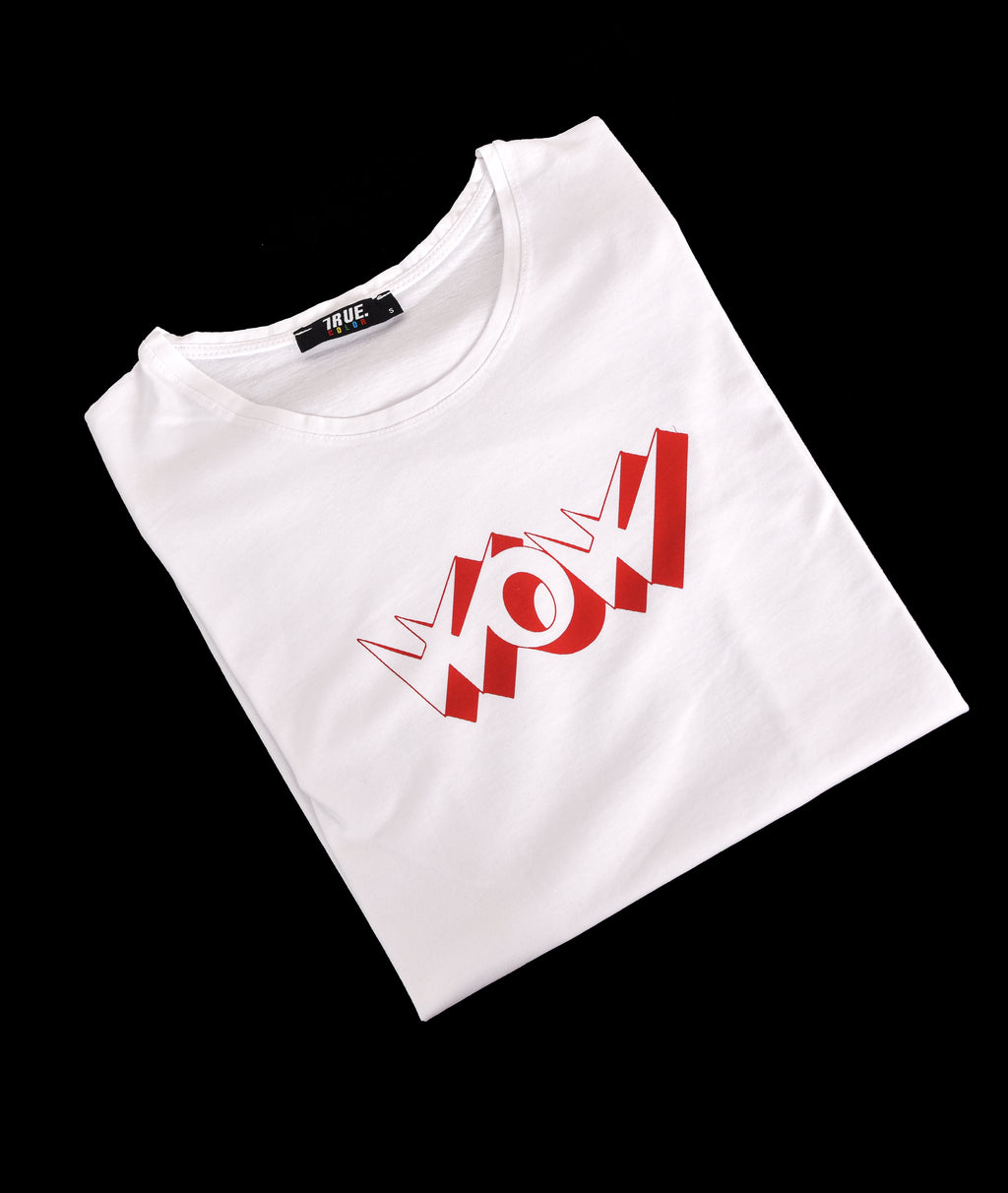 T-shirt BLANC 2 *LOGO ROUGE  *WOW*