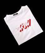 T-shirt BLANC 2 *LOGO ROUGE  *WOW*