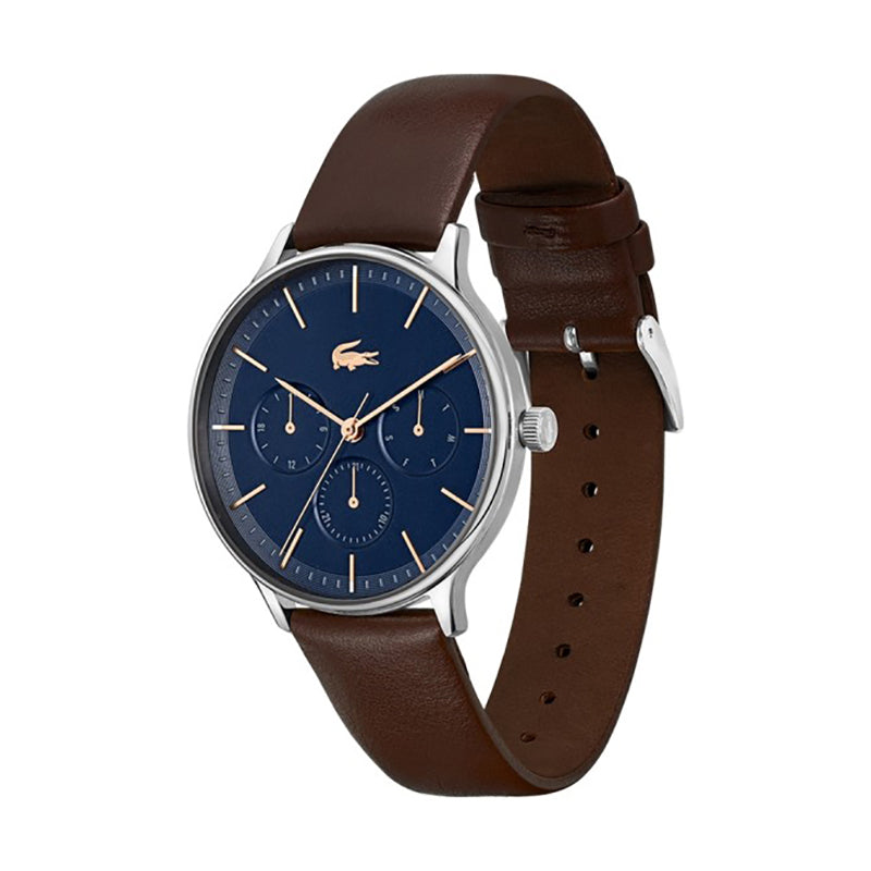 Lacoste Montre Bracelet Cuir Élégante Homme