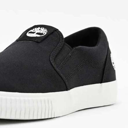 Timberland Slip-On Toile Noir Confortable Homme