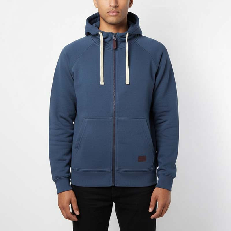 Salva Sweat à Capuche Zippé Maille Milano Homme