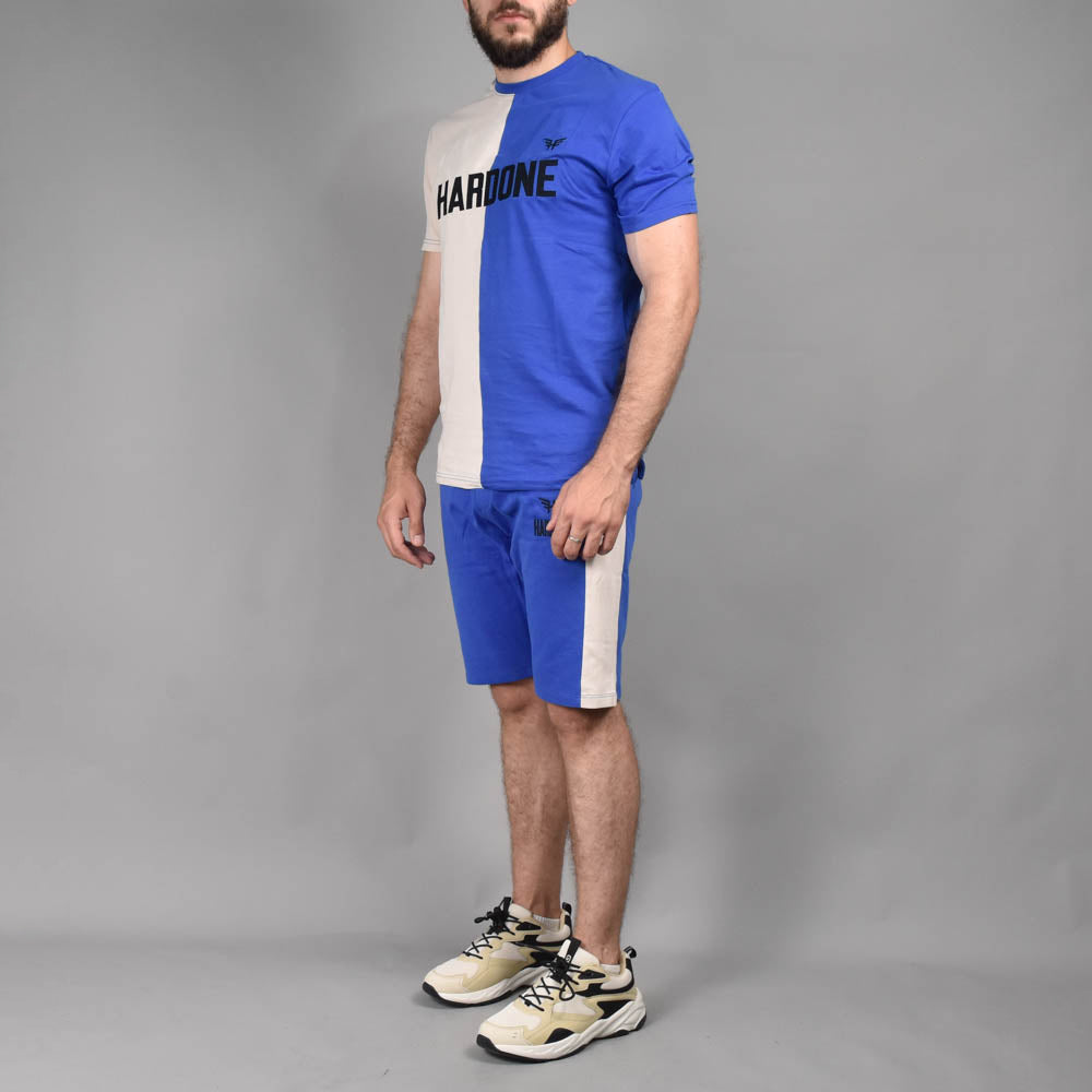 Hardone Ensemble Short et T-shirt Bicolore Homme