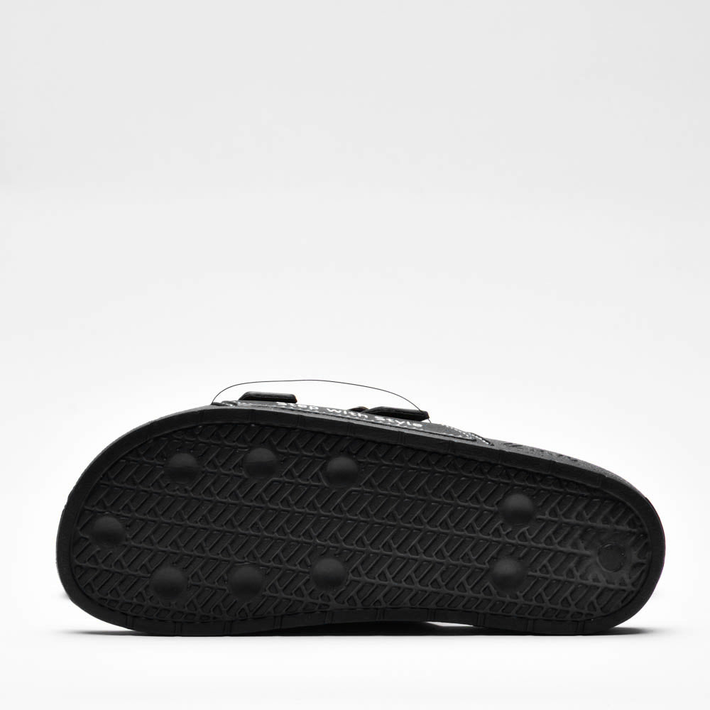 Kito Claquettes Confortables à Boucles Noir Homme