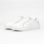 Massimo Baskets Basses Minimalistes Blanc Homme