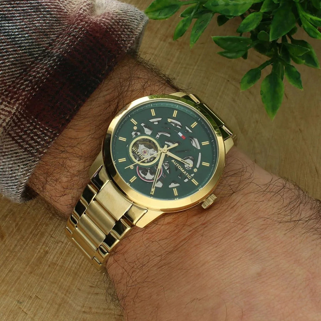 Tommy Hilfiger Montre Automatique Cadran Vert Homme