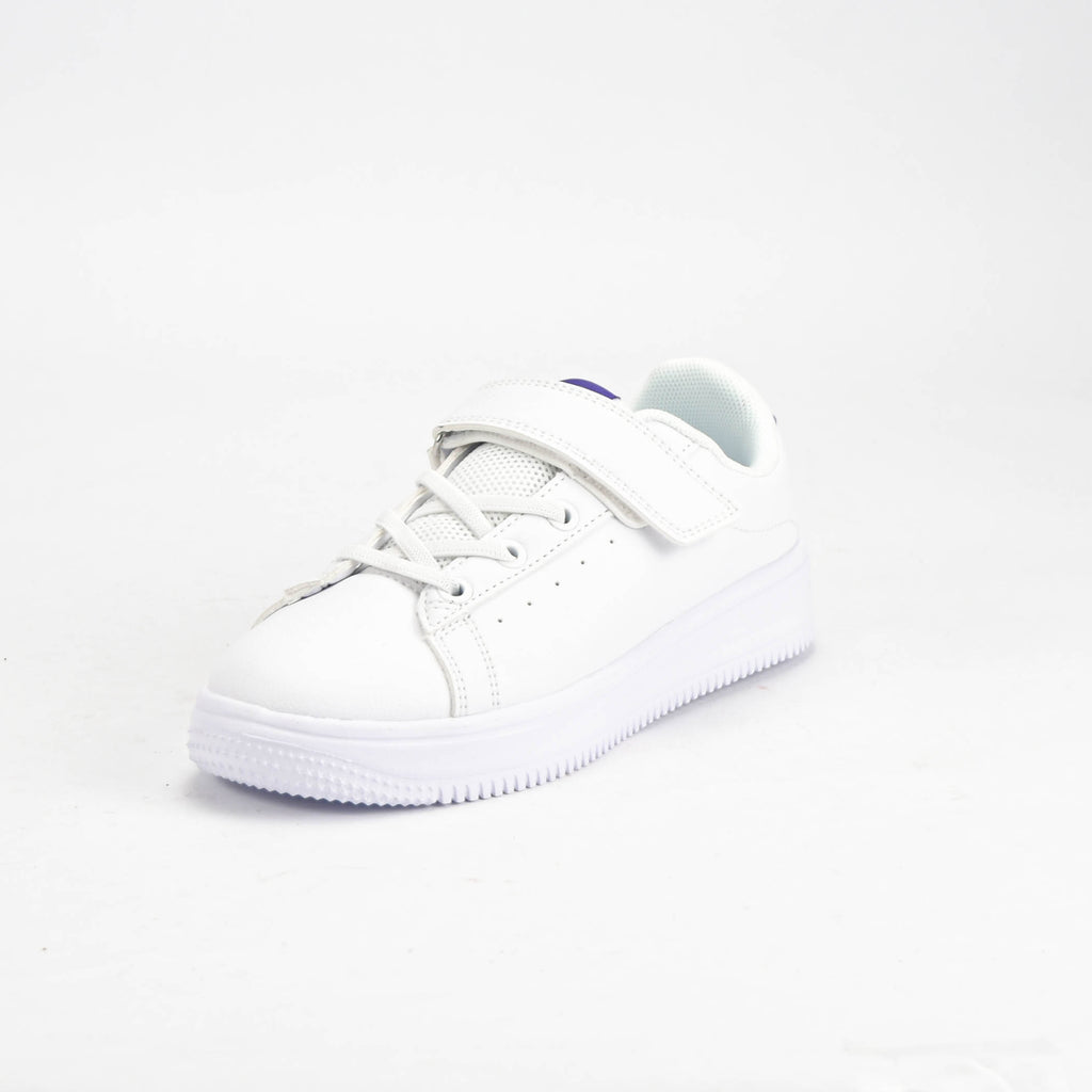 Peak Baskets Basses Style Urbain Blanc pour Enfant