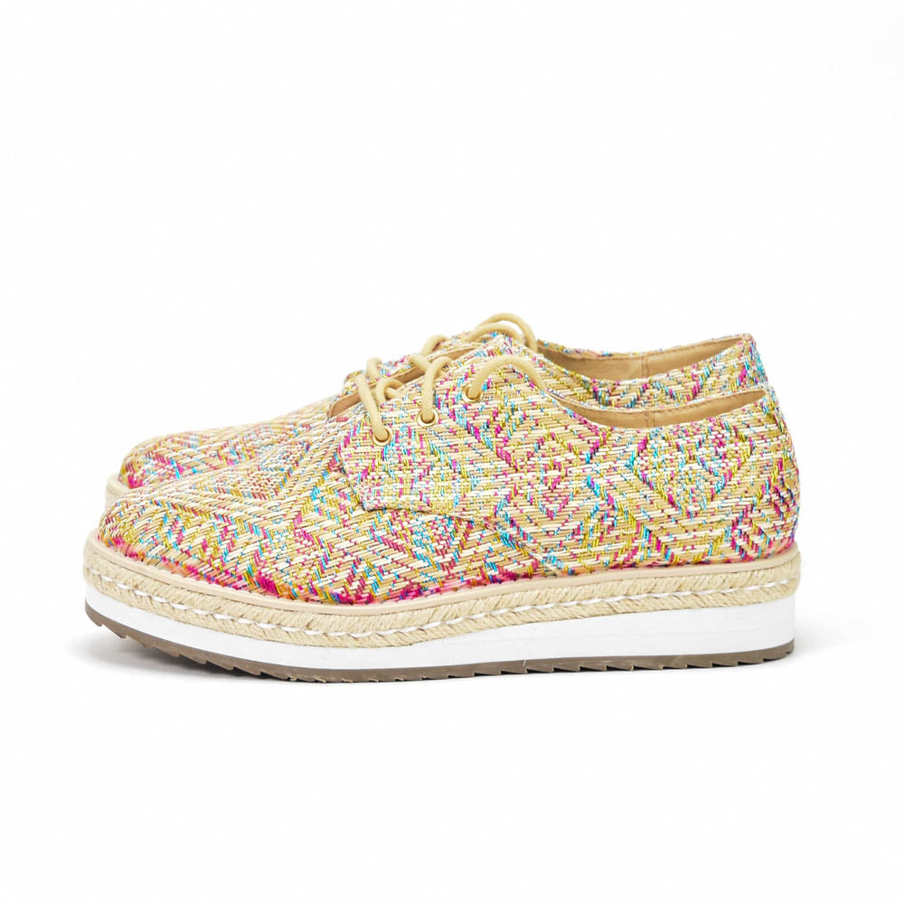 André Espadrilles à Lacets Multicolores Femme
