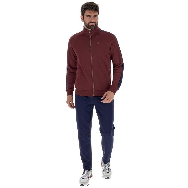 Lotto Survêtement Sport Chic Bordeaux et Bleu Homme
