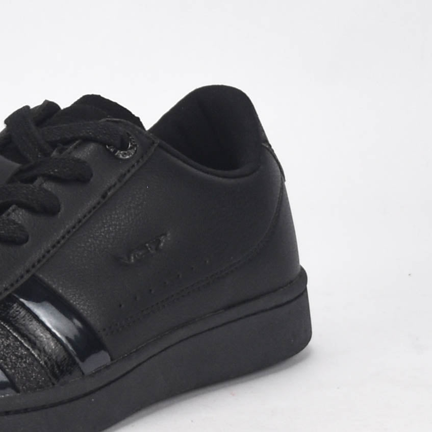 VO7 Baskets Jeanne Élégantes Noir Femme