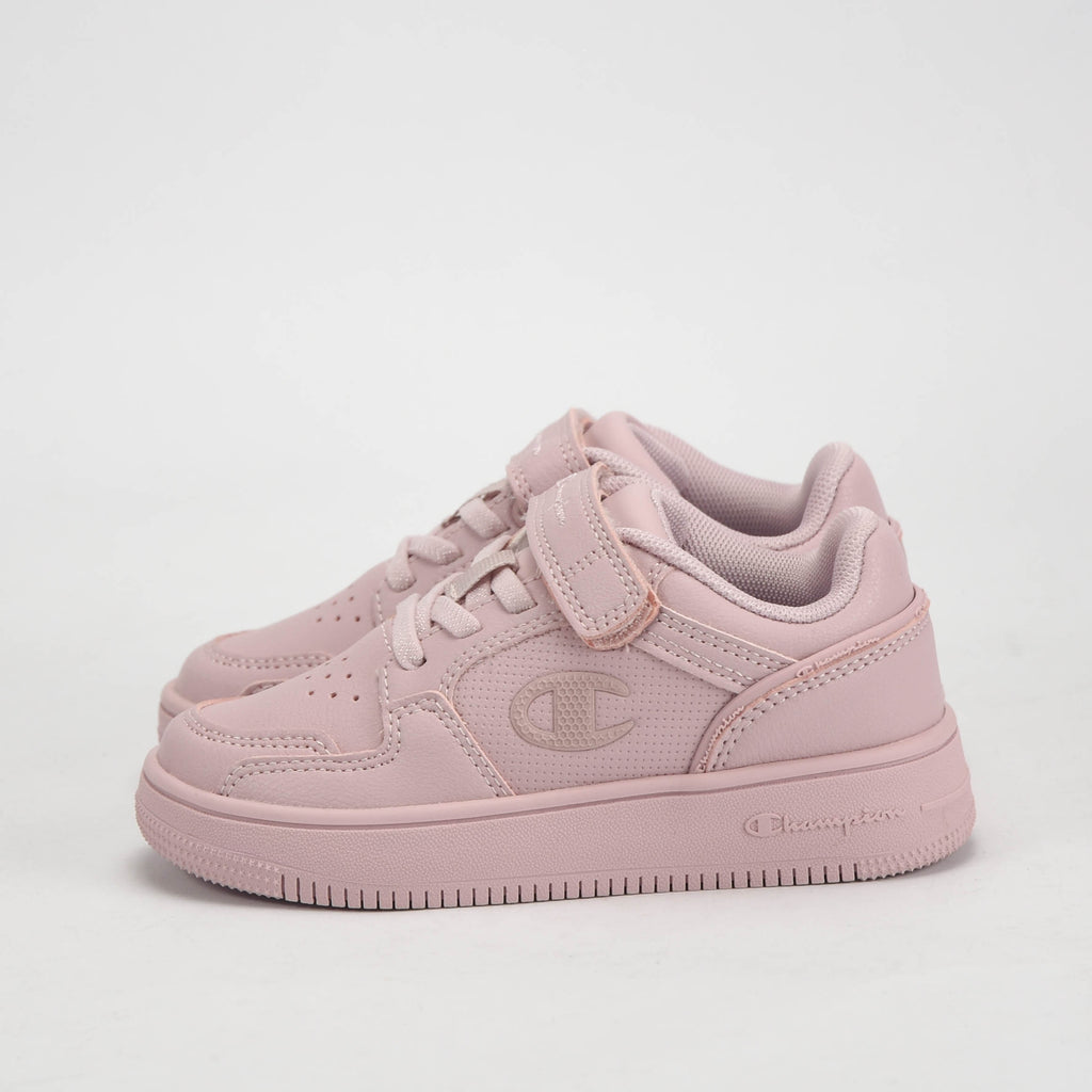 Champion Baskets Basses Roses avec Scratch Fille