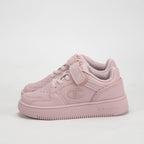 Champion Baskets Basses Roses avec Scratch Fille