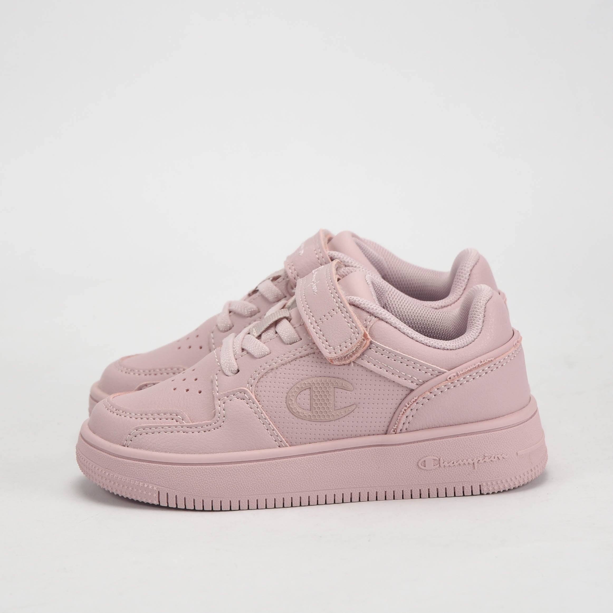 Champion Baskets Basses Roses avec Scratch Fille