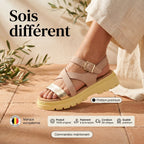 Kimland Sandales Plateforme Confortables Femme