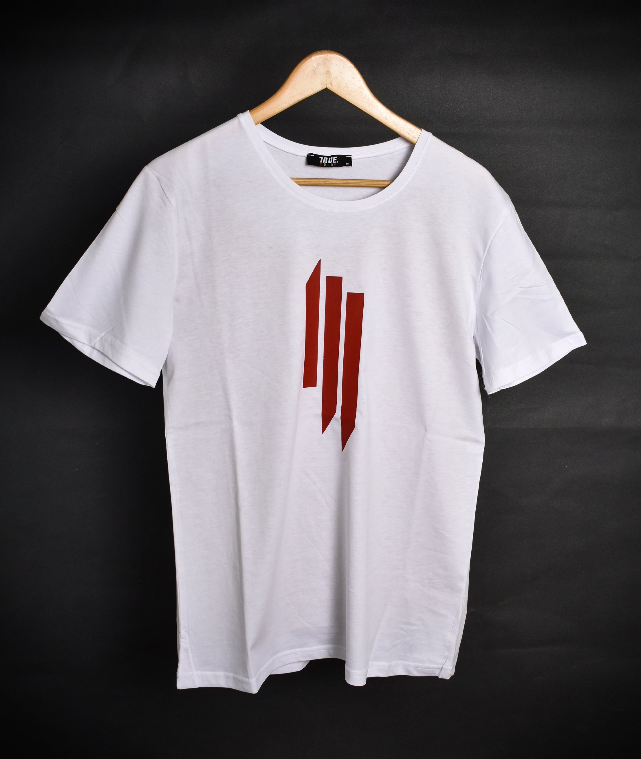 T-shirt BLANC ET ROUGE *Skrillex*