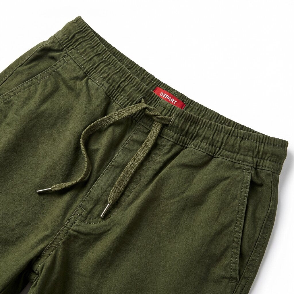 DEPART Pantalon Jogger Slim Vert Homme