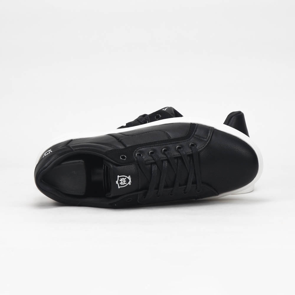 Massimo Baskets Basses Élégantes Noir Homme