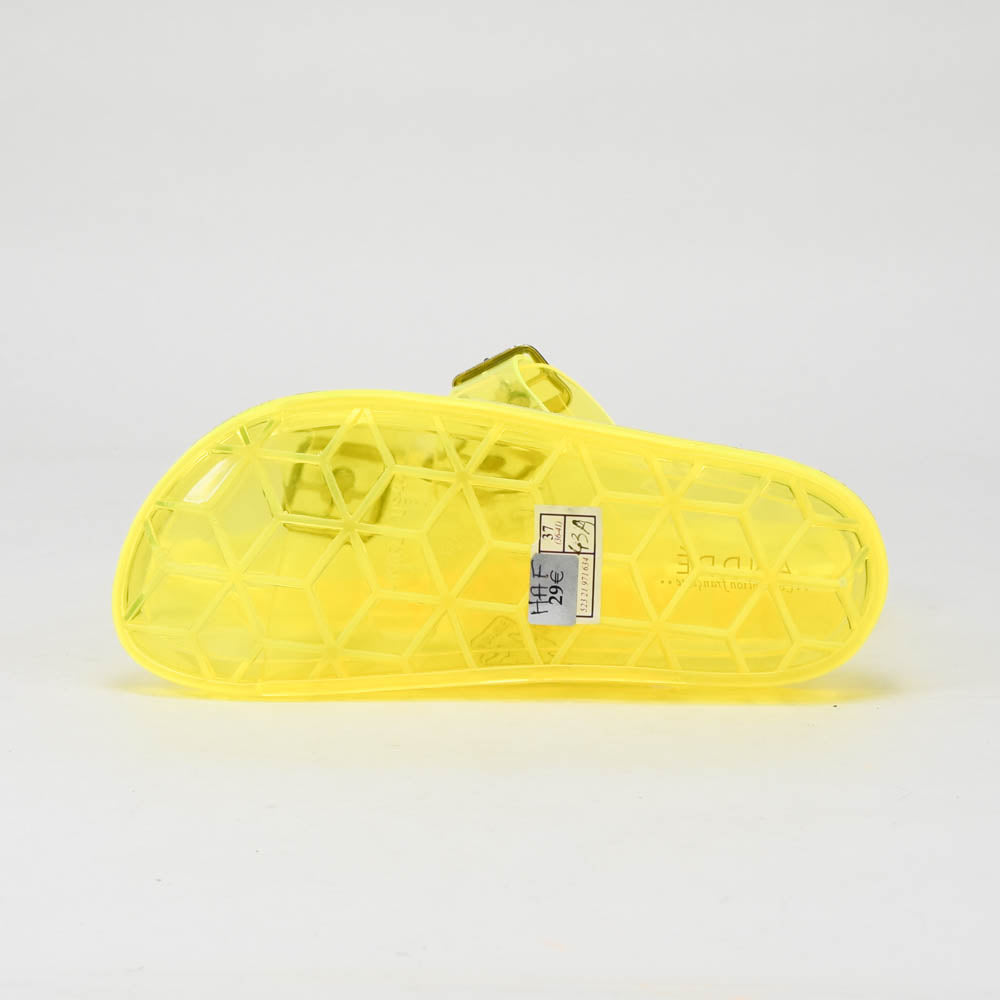 André Sandales Translucides Jaunes Femme