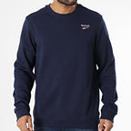 Reebok Sweatshirt Col Rond Logo Classique Homme