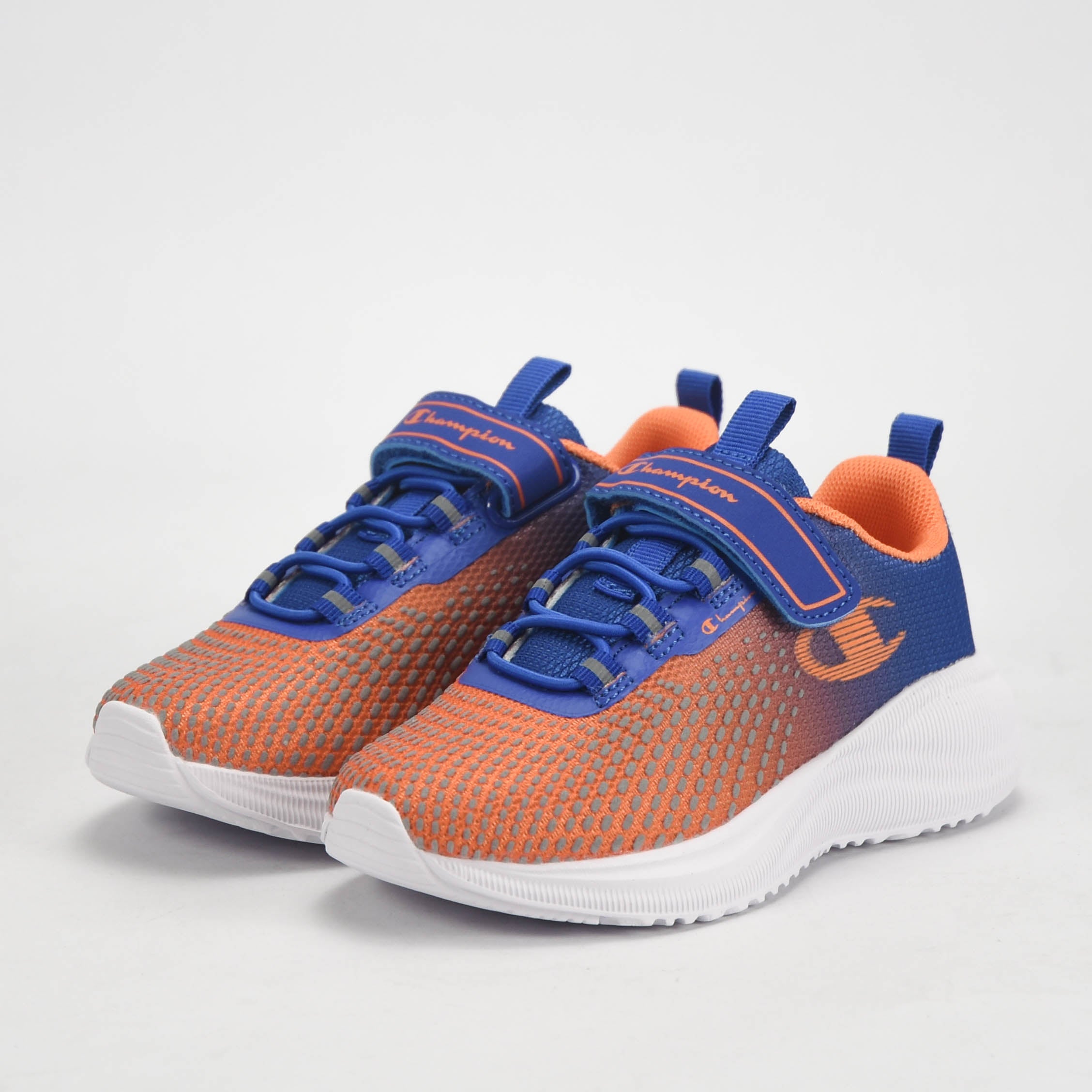 Champion Baskets Mesh Respirantes Enfant Bleu et Orange