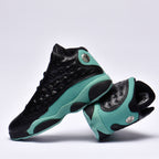 Jordan Sneakers Basket Noir et Turquoise Homme