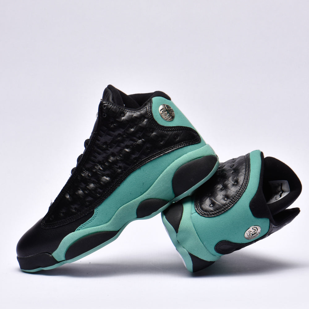 Jordan Sneakers Basket Noir et Turquoise Homme