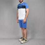 Hardi Ensemble T-shirt et Short Casual Tricolore Homme