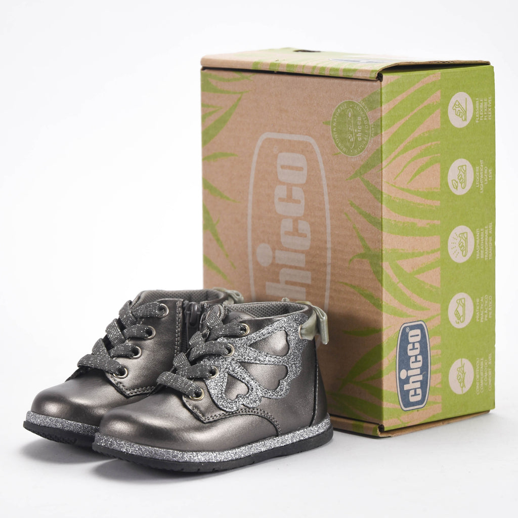 Chicco Bottines Métallisées à Paillettes pour Fille