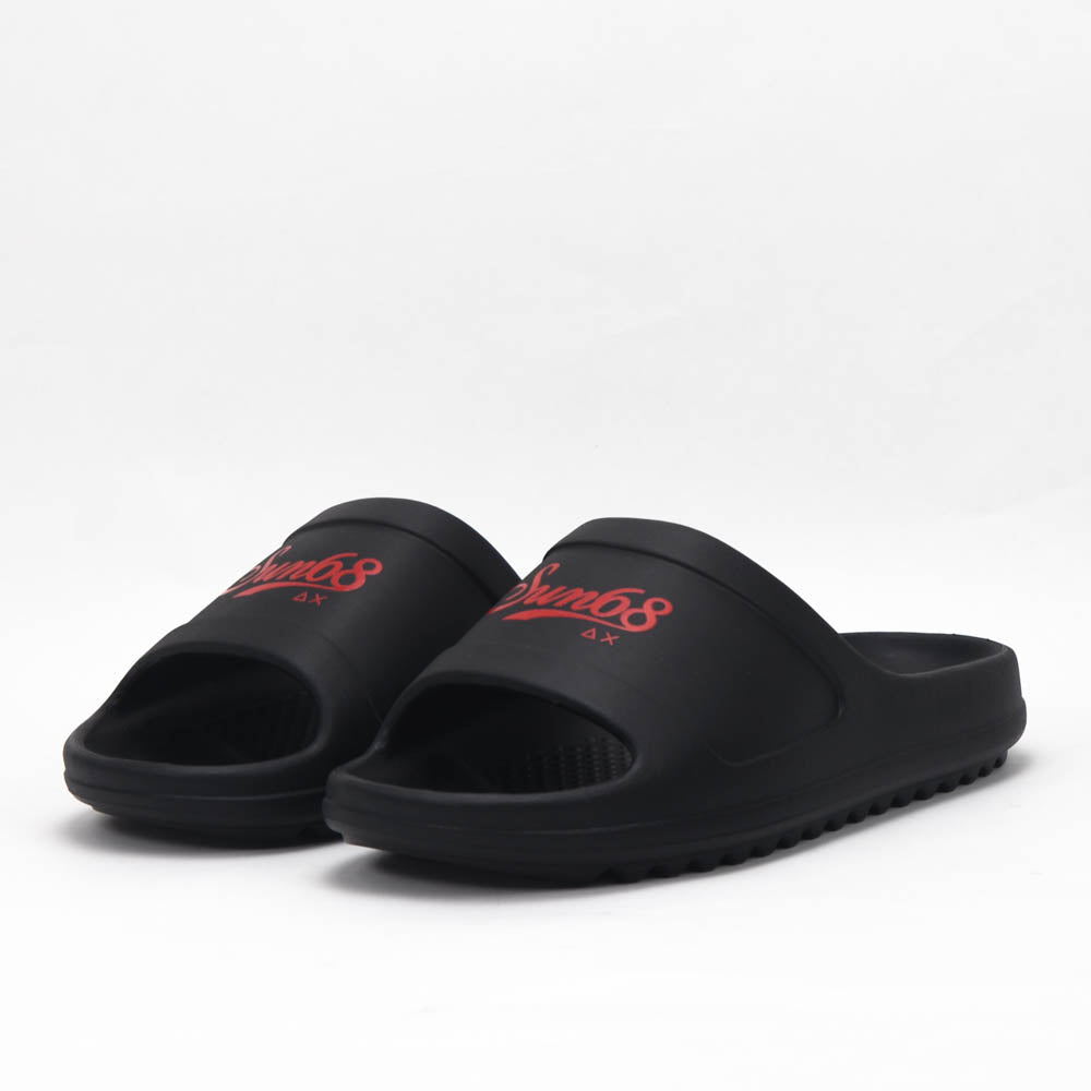 SUN68 Claquettes Logo Contrasté Confortables Homme