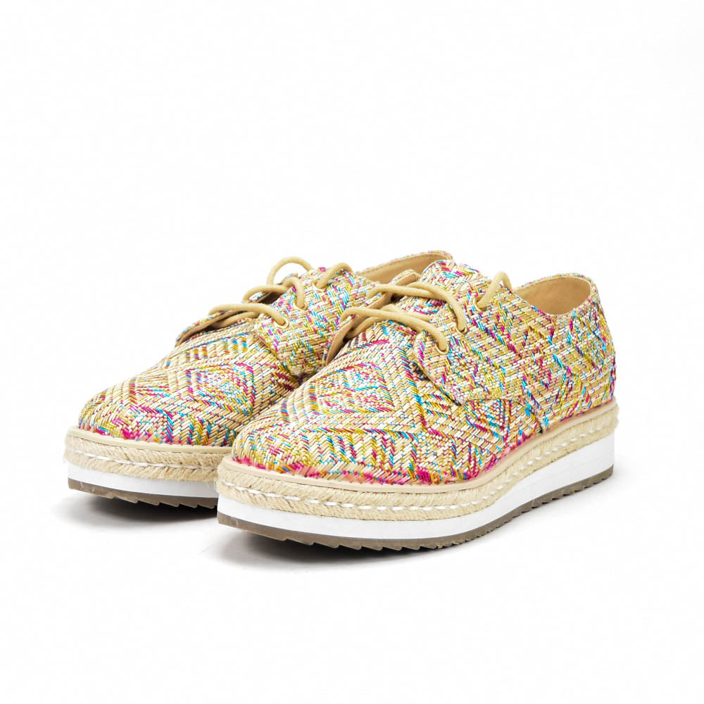 André Espadrilles à Lacets Multicolores Femme
