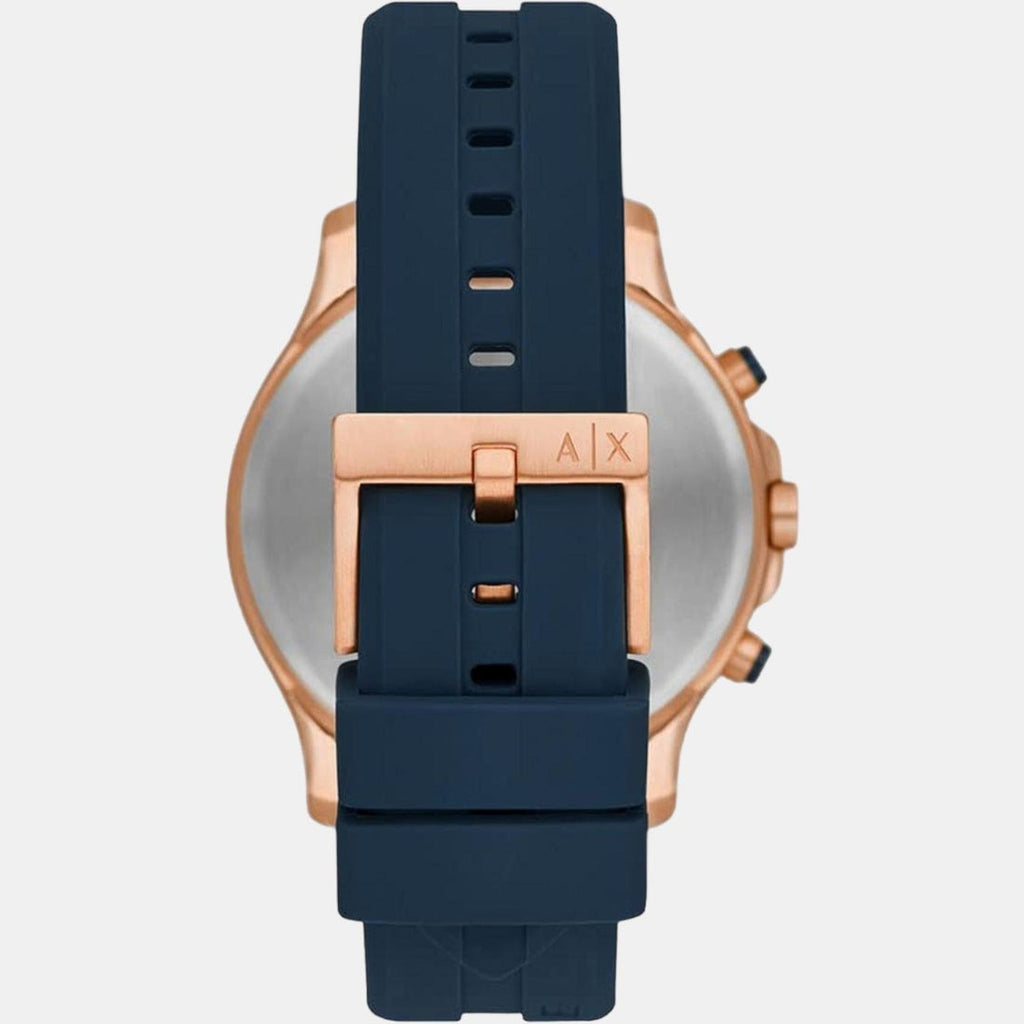 Armani Exchange Montre Chronographe Cadran Bleu Homme